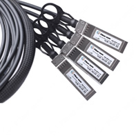 Brocade 40G-QSFP-4SFP-C-0101 Compatible 40G-DAC-CU QSFP+ to 4xSFP+ Active 1M (3.3ft) 30AWG Direct Attach Cables